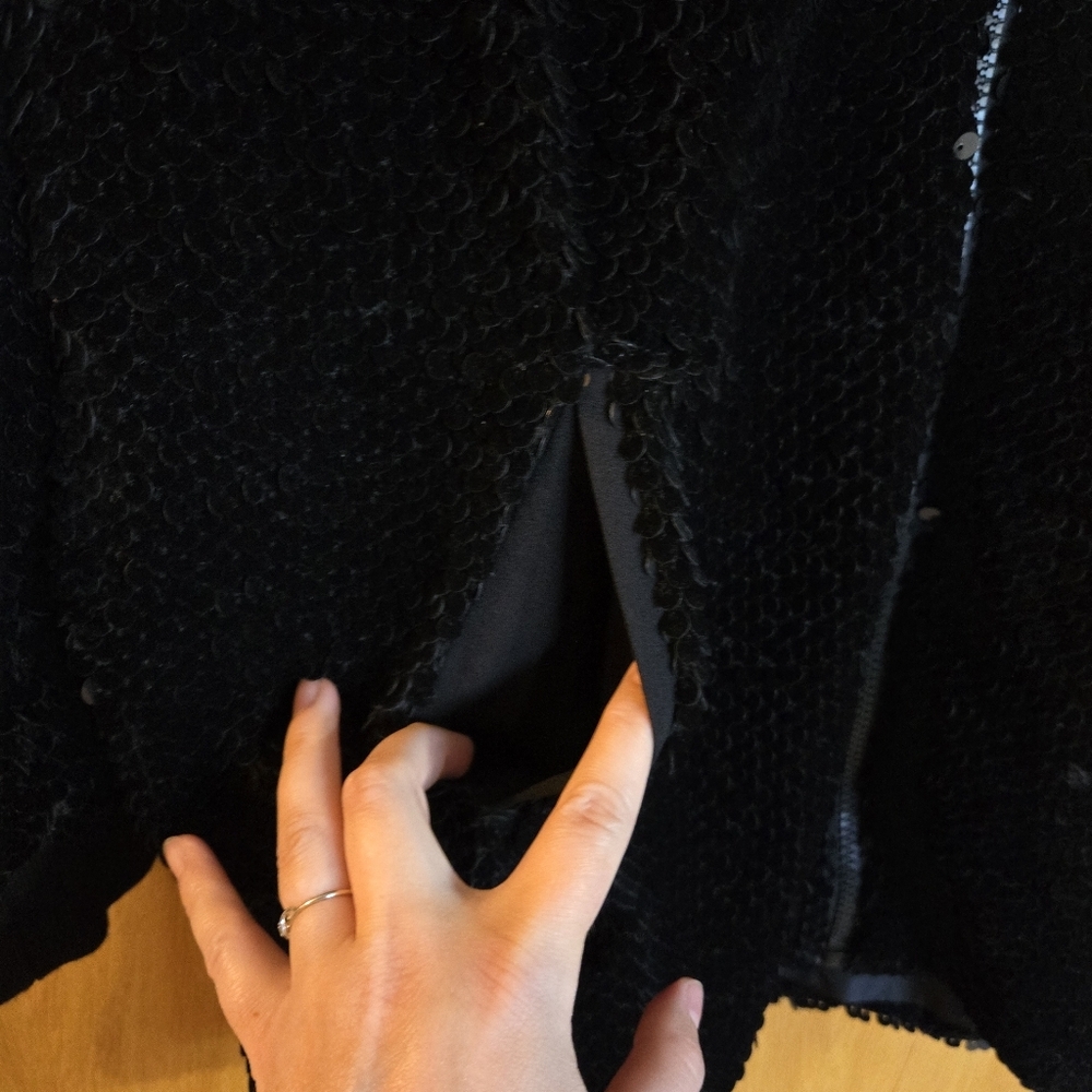 Zara Basic Velvet Sequined Jacket - Picture 2 of 3